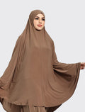 Mocha Plain Jersey Burkah