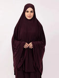 Plum Plain Jersey Burkah