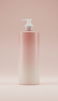Hydrating body wash with pink-creme gradient