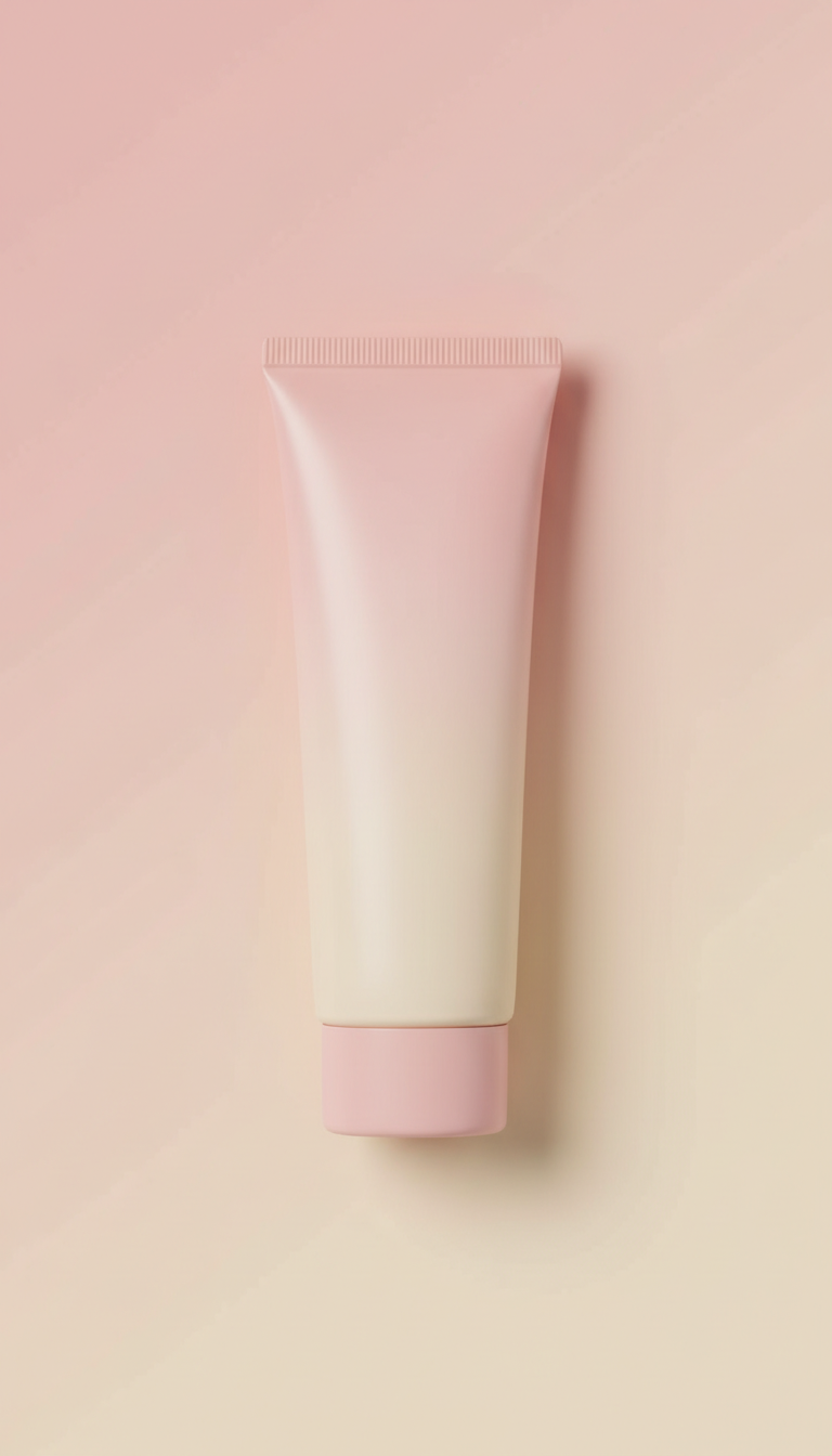 Nourishing hand cream with pink-creme gradient
