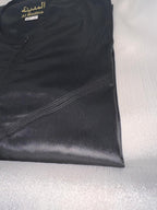 Men's Shiny Black Omani Style Thobes/Jubbah
