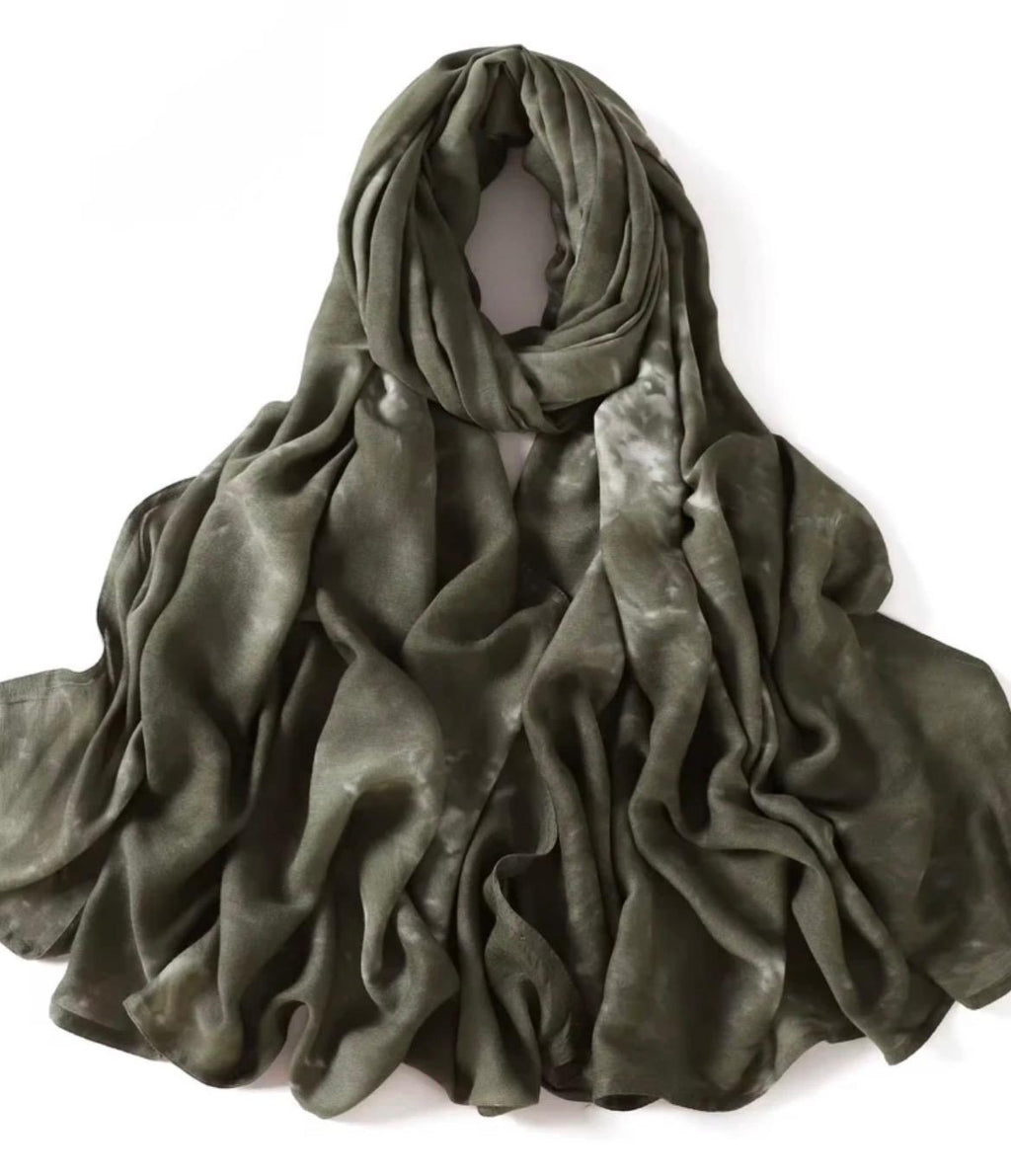 Modal Hijab with Watercolor Print