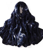 Modal Hijab with Watercolor Print