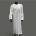 White Cotton Style Omani -- Men's Thobes/Jubbah