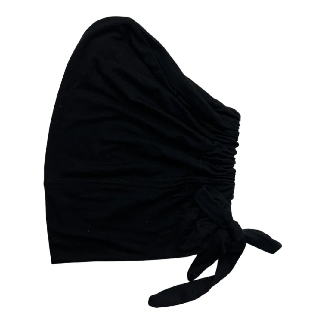 Tie Back Hijab under caps