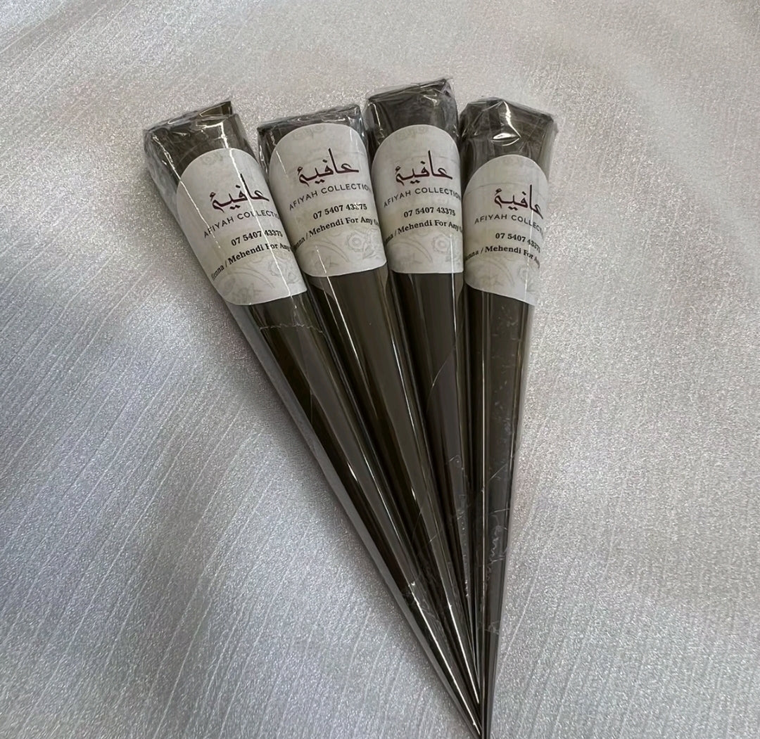 Henna Cones Freshly Made 4 Pieces