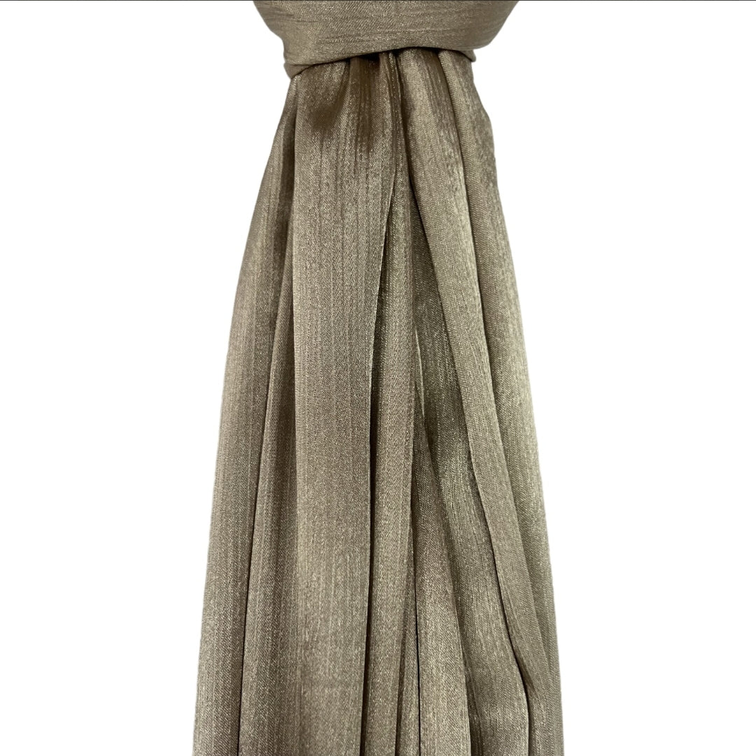 High Shine Silk Crape Hijab