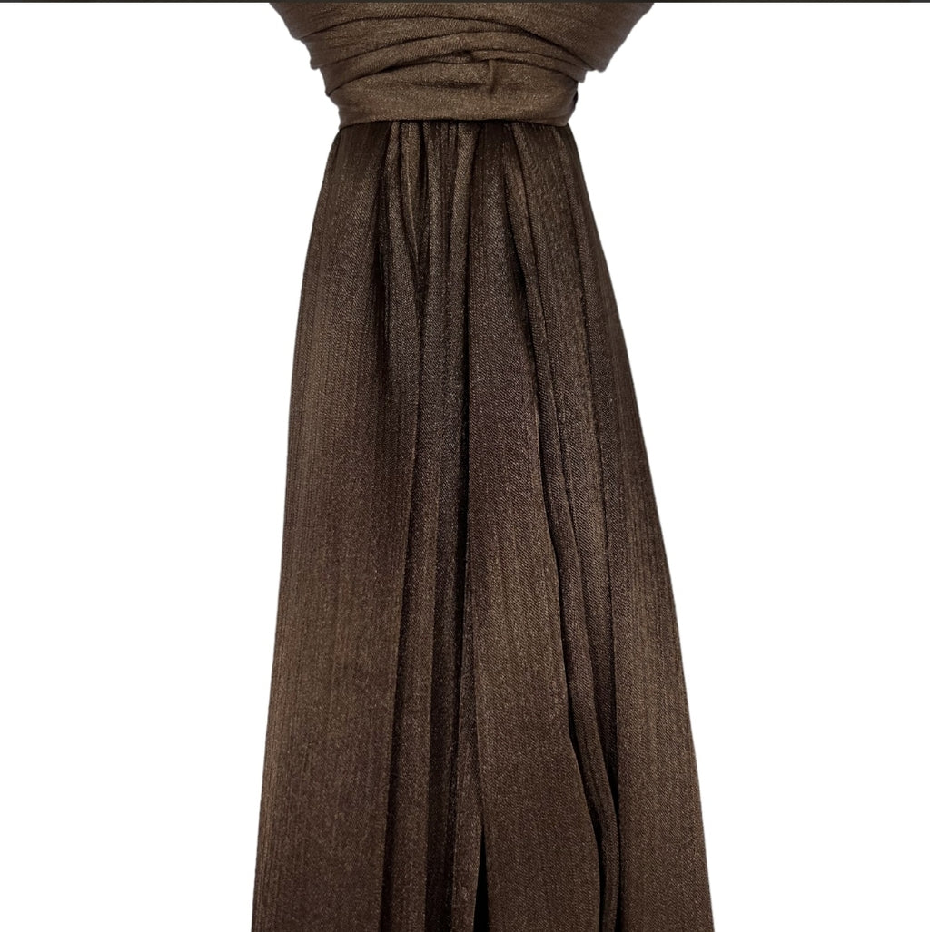 High Shine Silk Crape Hijab