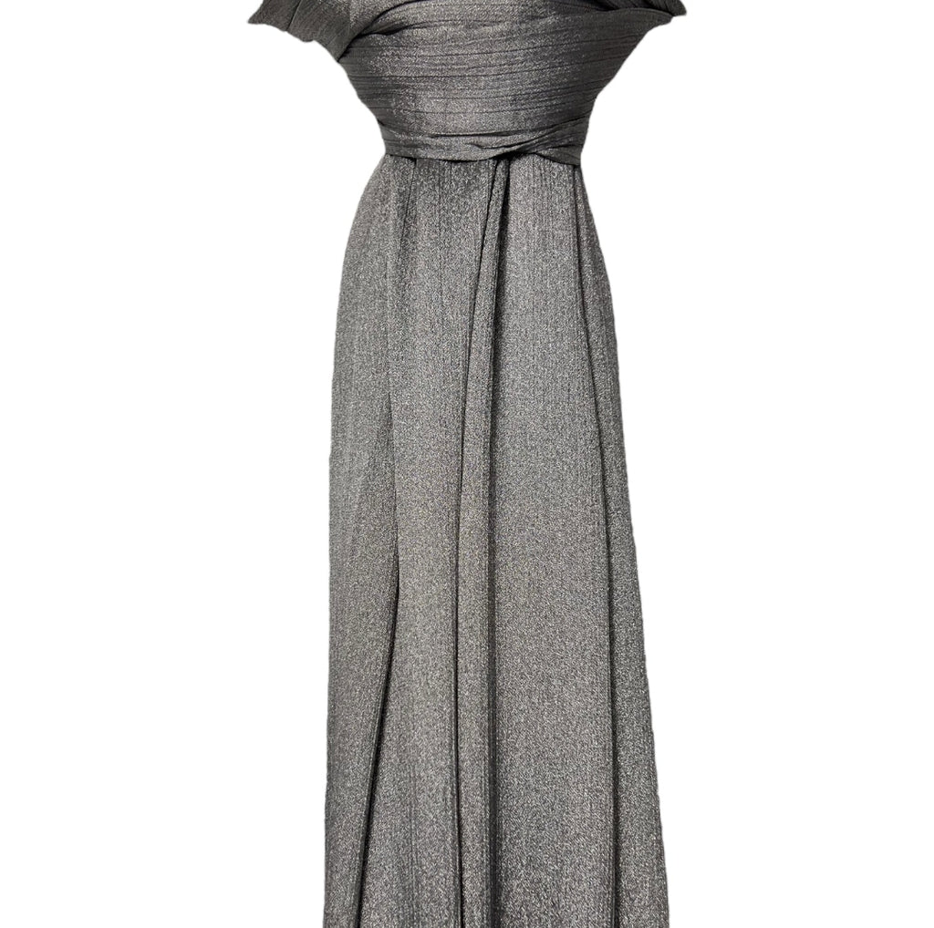 Shimmering Dark Grey Sania Hijab/Scarf