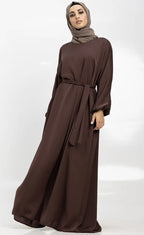 Brown Basic Nida Abaya