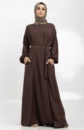 Brown Basic Nida Abaya