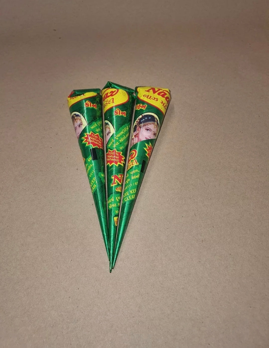 3 Naaz Henna Cones