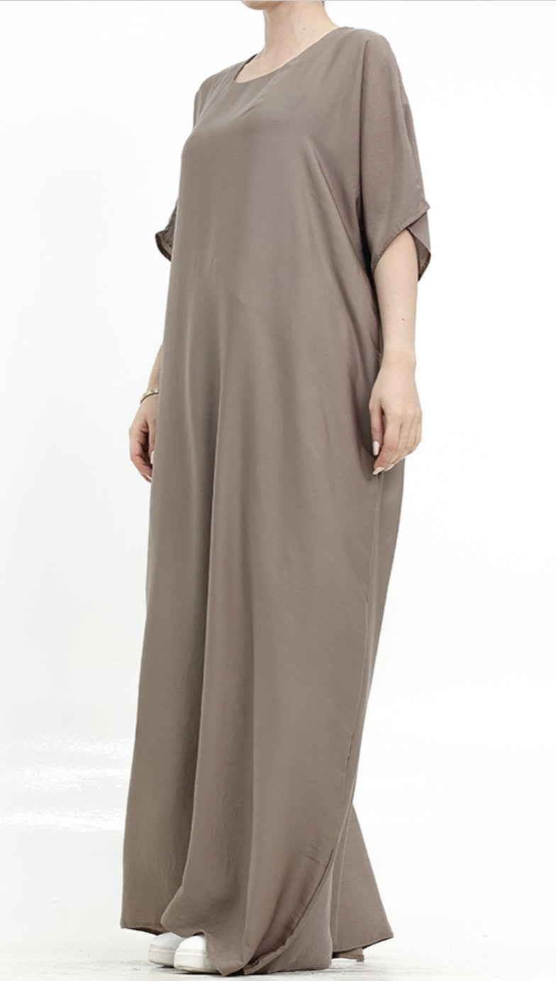 Mocca Basic Slip Dress