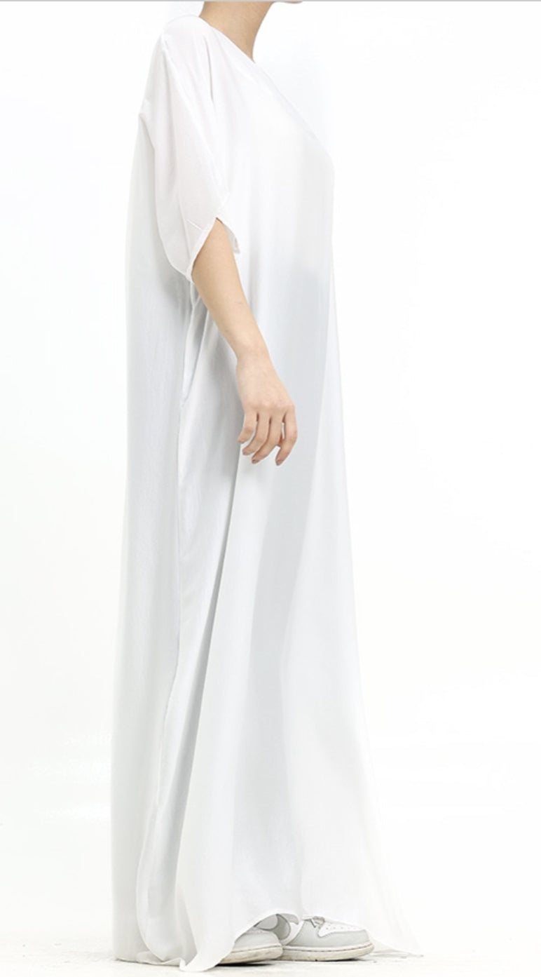 White Basic Slip Dress
