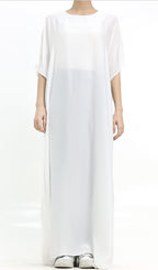White Basic Slip Dress
