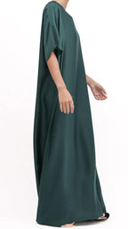 Basic Bottle Green Slip Dress