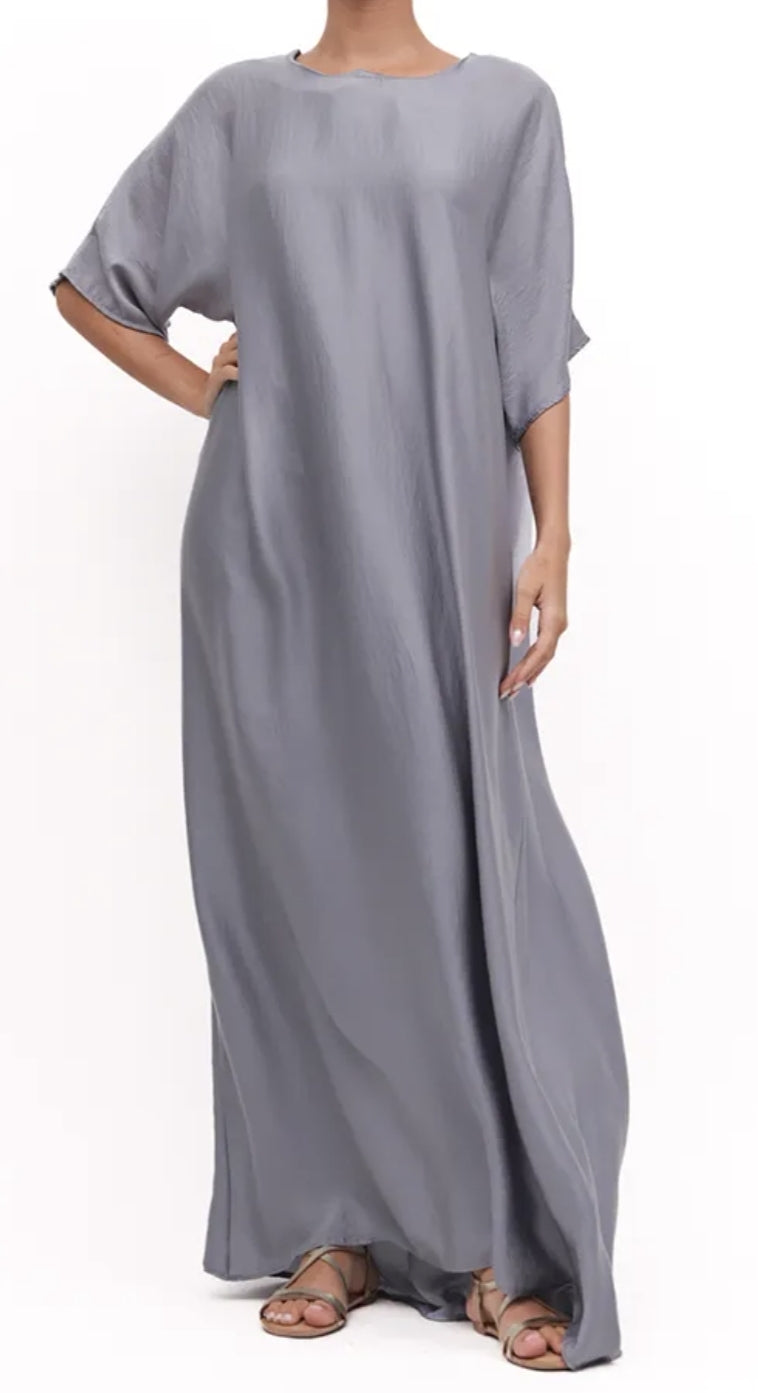 Basic Blue Slip Dress