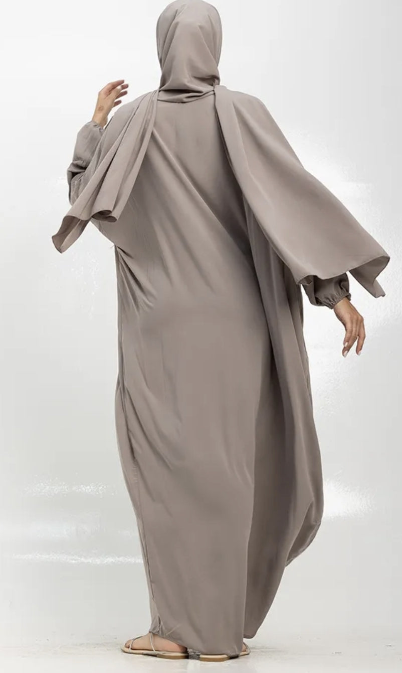 Stone Instant Hijab Abaya