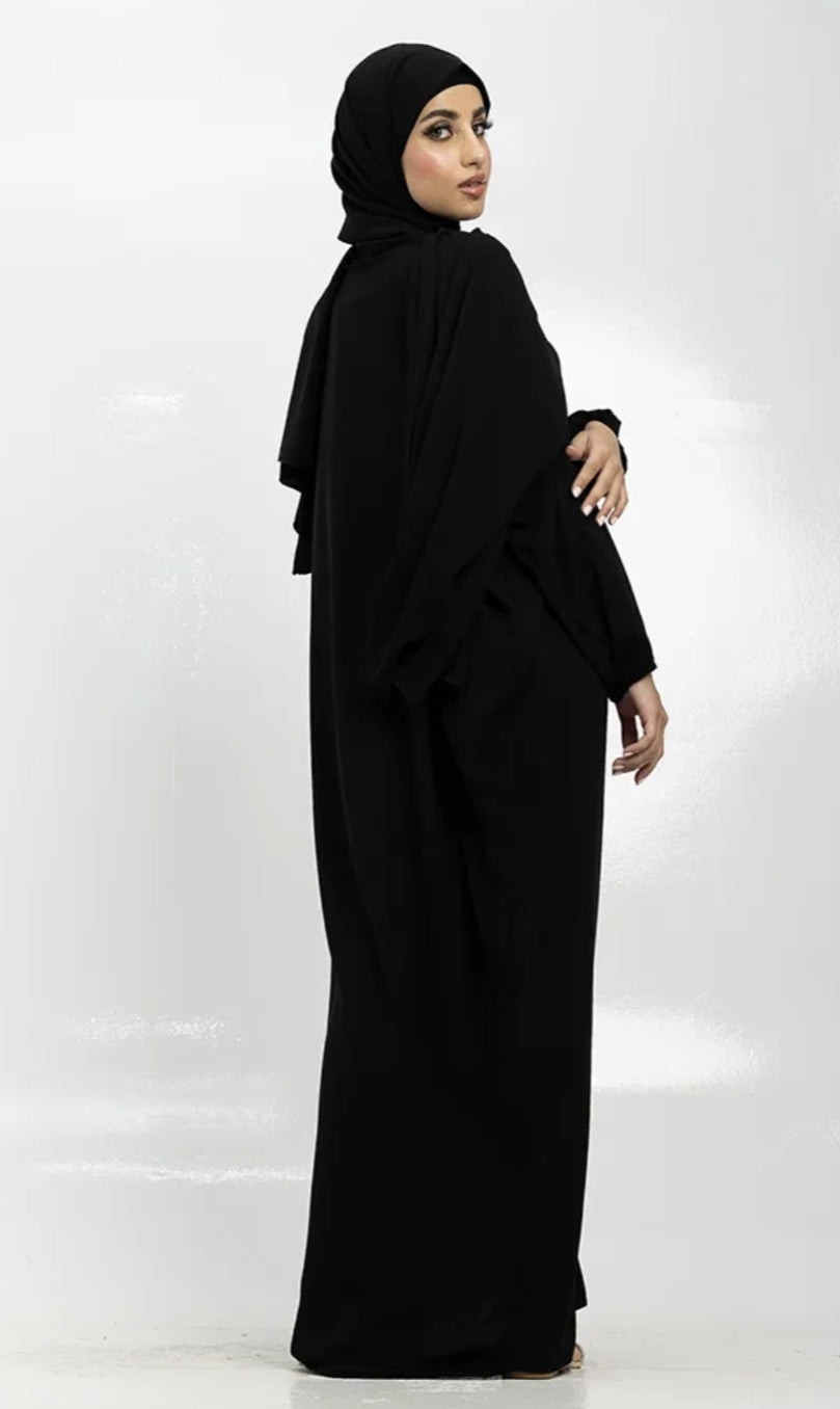 Instant Black Hijab-Abaya Set