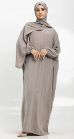 Stone Instant Hijab Abaya