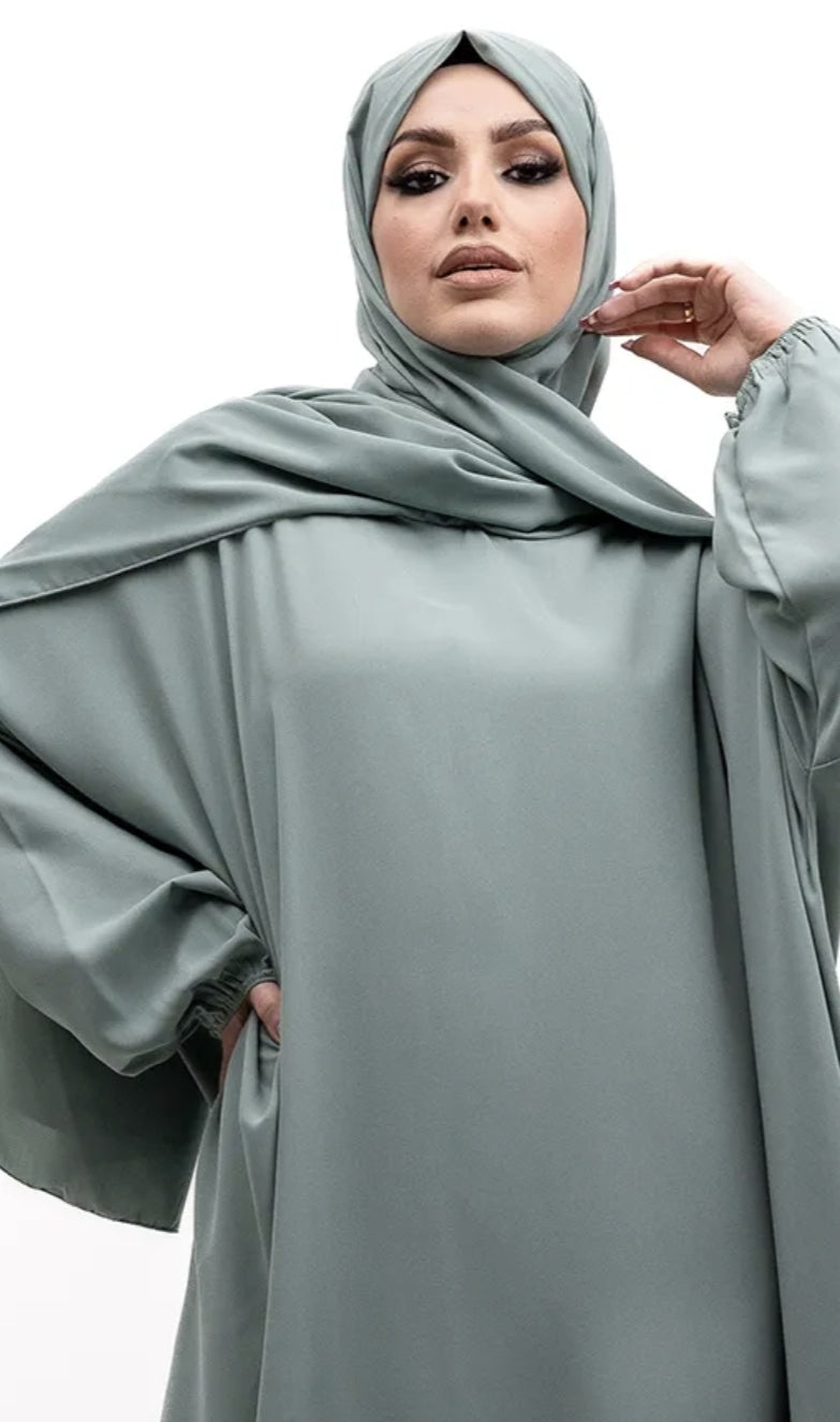 Sage Instant Hijab Abaya