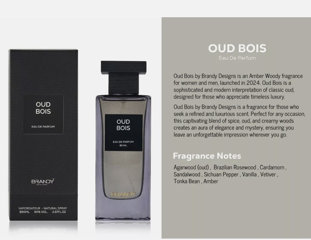 Oud Bois EDP 85ml by Brandy Designs