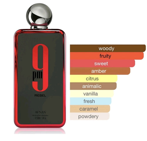 Afnan 9 PM Rebel Unisex Eau De Parfum, 100ml