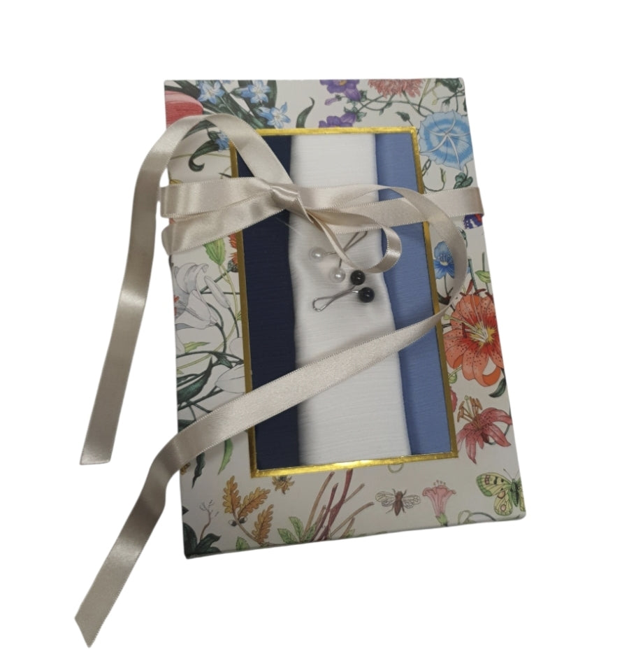 Satin Crape Hijab Gift Box 3 Hijabs for any Special Occasion