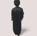 Black Shiny Omani style boys thobe
