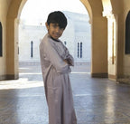 Lilac Shiny Omani style boys thobe