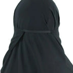 Half Niqab Black Elastic